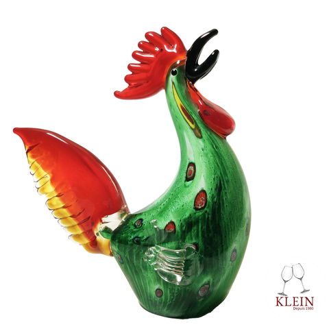Sculpture Collection Animals "Le Coq Fier" en Cristal Maison Klein 54120 Baccarat France