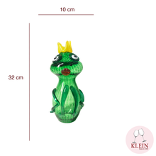 Charger l&#39;image dans la galerie, sculpture cristal grenouille verte 
