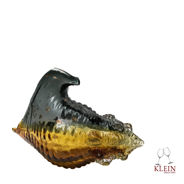 Sculpture Coquillage Brun Grand Modèle vue de profil