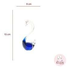 Load image into Gallery viewer, Sculpture Collection Animals &quot;Cobalt Blue Swan&quot; crystal Maison Klein 54120 Baccarat France
