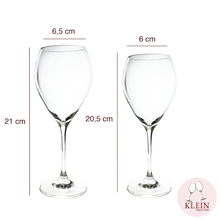 Load image into Gallery viewer, Service Acapulco : Coffret de 6 Verres à Vin ou à Eau en Cristal Klein 54120 Baccarat France
