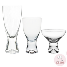 Load image into Gallery viewer, Service Riviera, 3 modèles 3 tailles différentes, coupe à champagne, verre à orangeade, verre à vin
