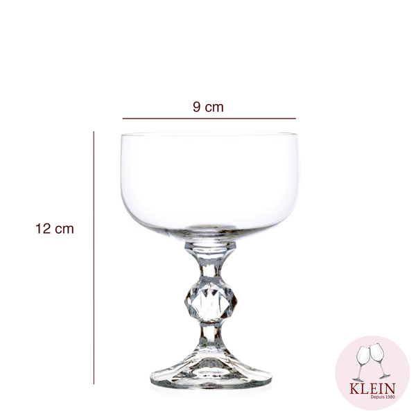 Service San Remo coupe à champagne 20 cl dimmensions