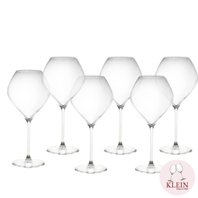 Load image into Gallery viewer, Service Tradition : 6 Verres à dégustation de Vin Bourgogne 86 cl en Cristal Maison Klein 54120 Baccarat France
