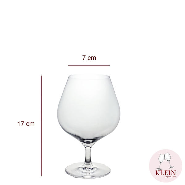 Verres à Cognac en Cristal Maison Klein 54120 Baccarat France dimensions