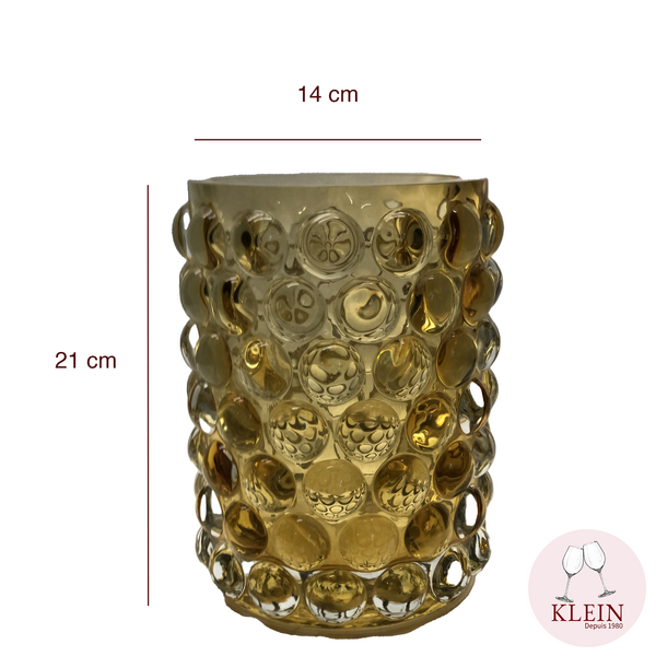 Nouveauté : Vase Ananas Gris / Or 2 Coloris disponibles Maison KLEIN 54120 Baccarat France