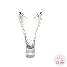 Load image into Gallery viewer, vase en cristal décor effet martelé
