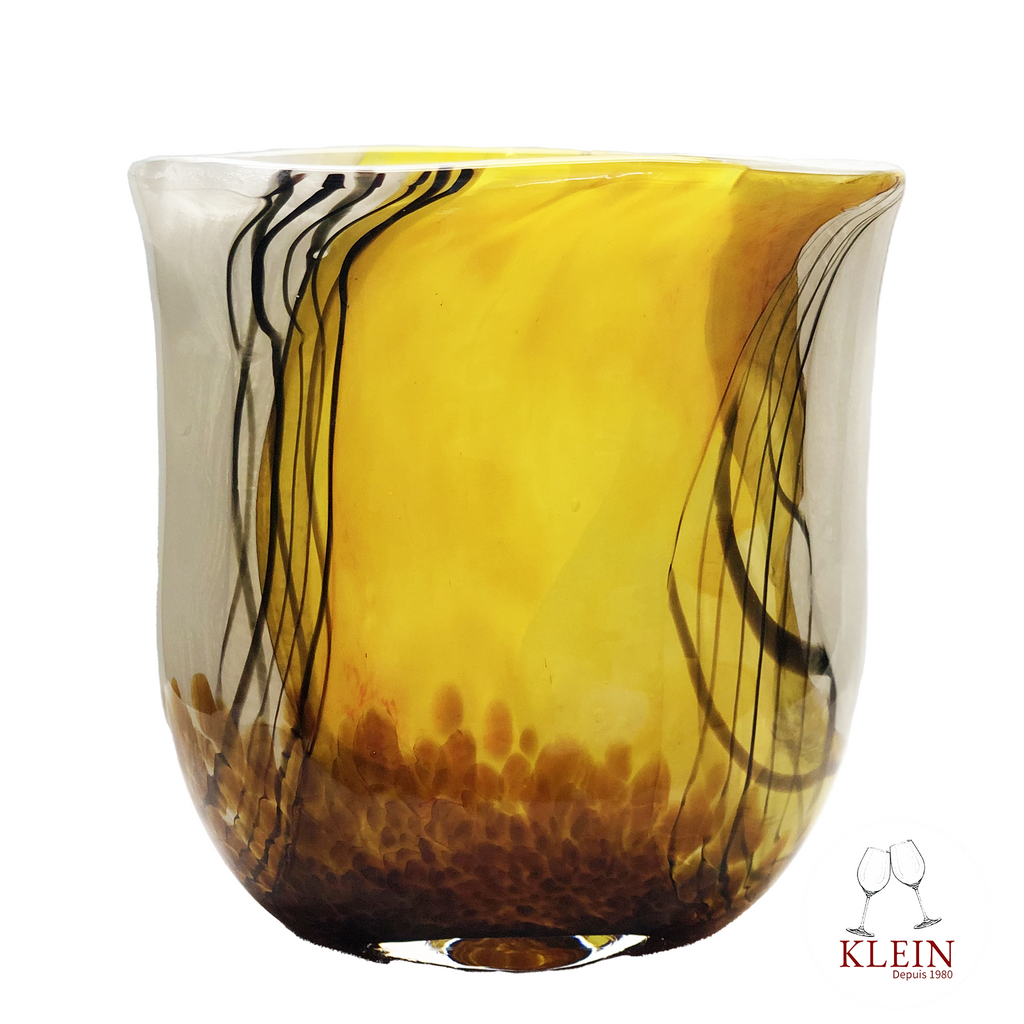 Vase Jaune et blanc collection Summer breeze 