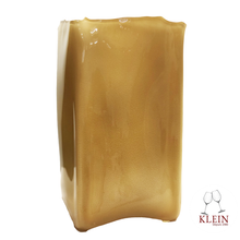 Charger l&#39;image dans la galerie, Vase Jaune Or Summer Breeze KLEIN 54120 Baccarat France vue de profil
