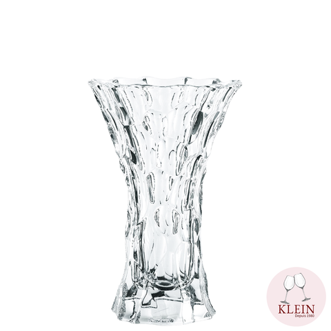 Kaléidoscope" - Vase en cristal forme évasée "  20cm