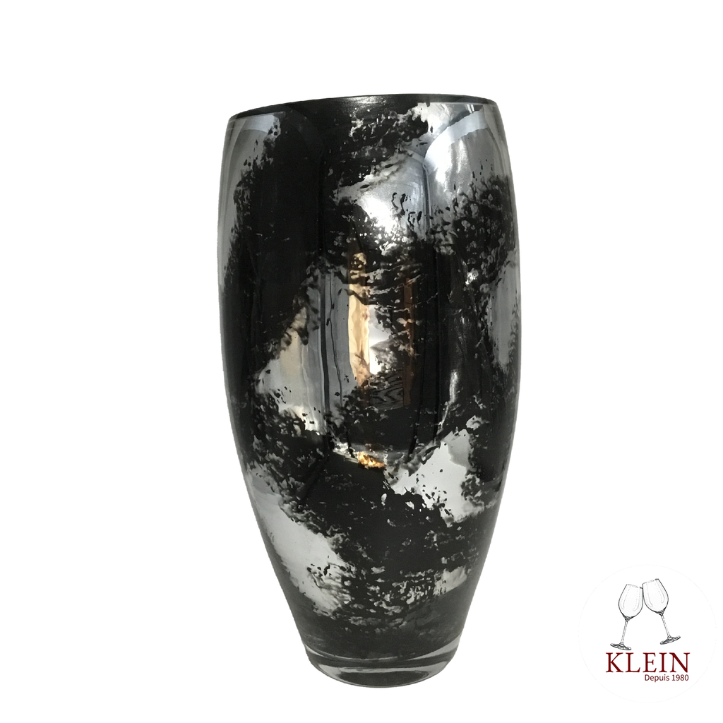 Nouveauté : Collection "Le Rouge et Le Noir" Vase Argent-Noir