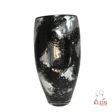 Load image into Gallery viewer, Nouveauté : Collection &quot;Le Rouge et Le Noir&quot; Vase Argent-Noir
