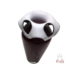 Charger l&#39;image dans la galerie, Nouveauté : Collection &quot;Le Rouge et Le Noir&quot; Vase Amphore Noir. vue du dessus
