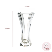 Charger l&#39;image dans la galerie, Nouveauté : Vase Évasé Royal Maison KLEIN 54120 Baccarat France dimensions
