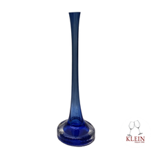 Load image into Gallery viewer, Vase soliflore bleu pied rond
