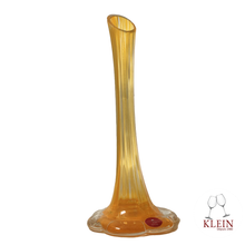 Load image into Gallery viewer, Vase soliflore orange pied en forme de fleur