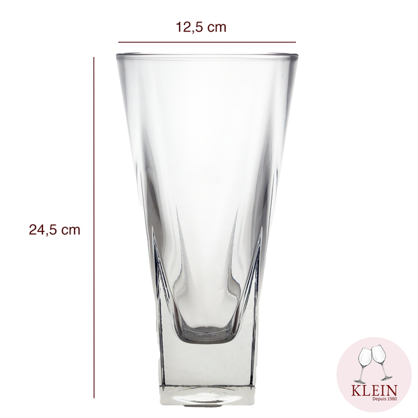 vase en cristal modèle square dimensions