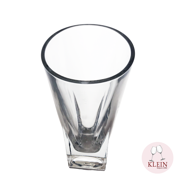 Vase en cristal modèle wave vue du dessus