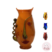 Load image into Gallery viewer, Vase Cristal Collection Visage &quot;Lady Color&quot; 4 Couleurs, Maison Klein 54120 Baccarat France
