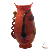 Load image into Gallery viewer, Vase visage Esprit Picasso, Lady Color, rouge
