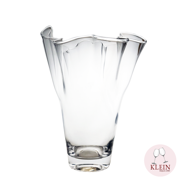 Vase Wave en Cristal Maison Klein 54120 Baccarat France vue de dos