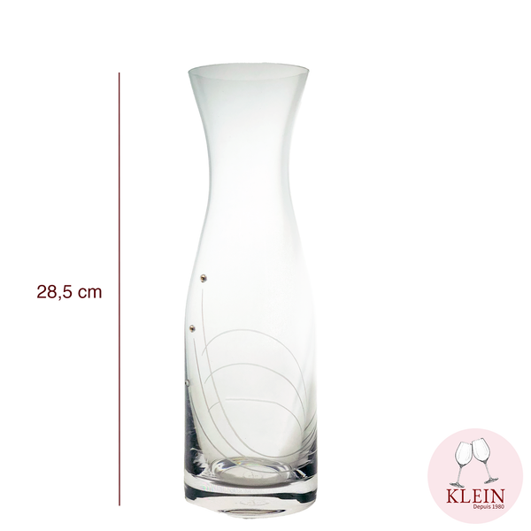 Coffret Cadeau Dégustation de Vin en Cristal Verres et Carafe taillés à la main dimension carafe à vin