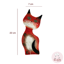 Load image into Gallery viewer, Sculpture Collection Flare &quot;Chat rouge Felix&quot; Bougeoir
