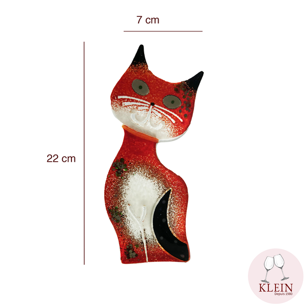 Sculpture Collection Flare "Chat rouge Felix" Bougeoir