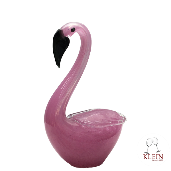 Sculpture Collection Animals "Sacha le Flamant Rose" Cristal Maison KLEIN