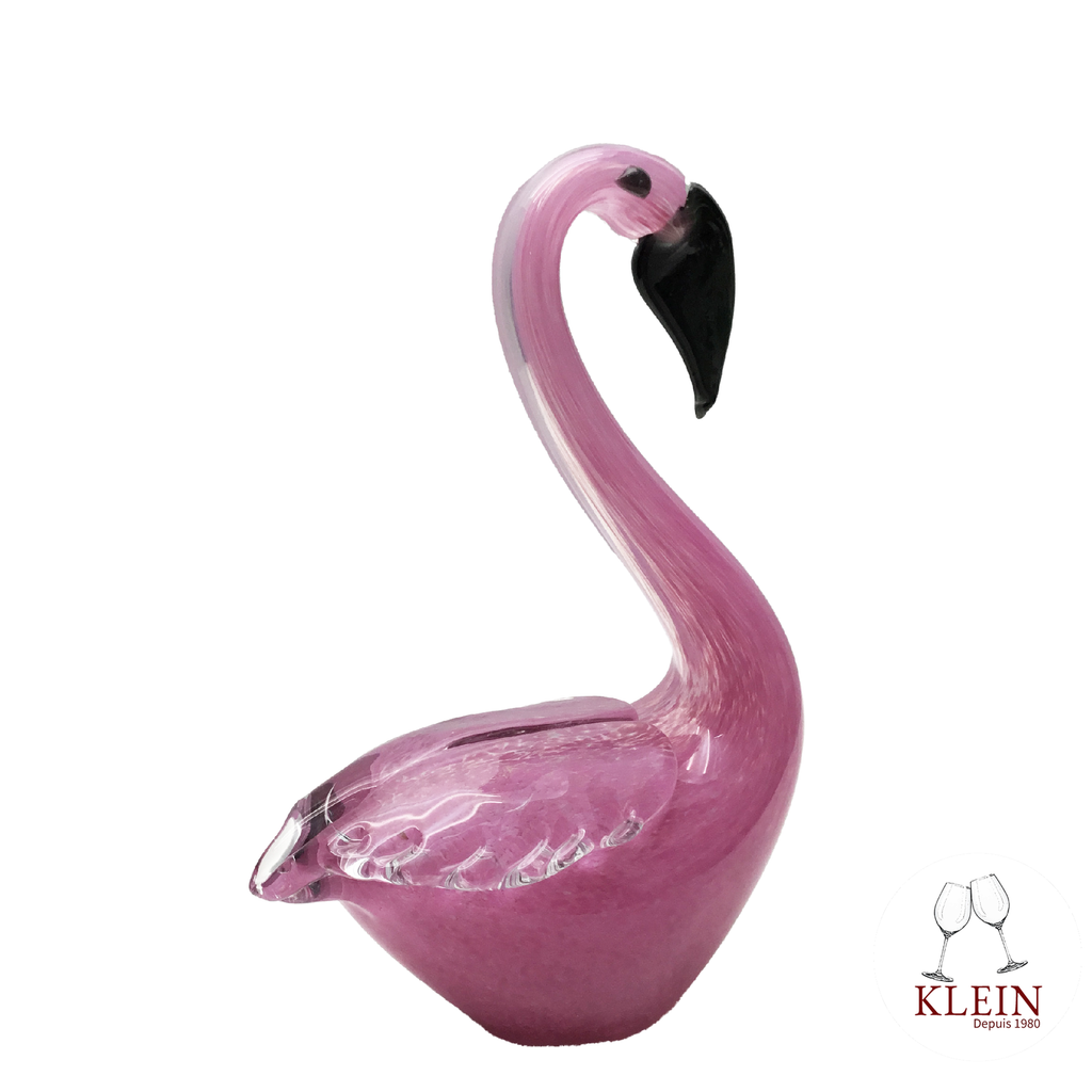 Sculpture Collection Animals "Sacha le Flamant Rose" Cristal Maison KLEIN