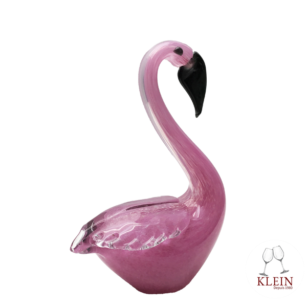 Sculpture Collection Animals "Sacha le Flamant Rose" Cristal Maison KLEIN