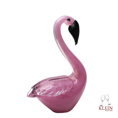 Sculpture Collection Animals "Sacha le Flamant Rose" Cristal Maison KLEIN