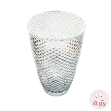 Charger l&#39;image dans la galerie, vase cristal diamant 30 cm taillé main 
