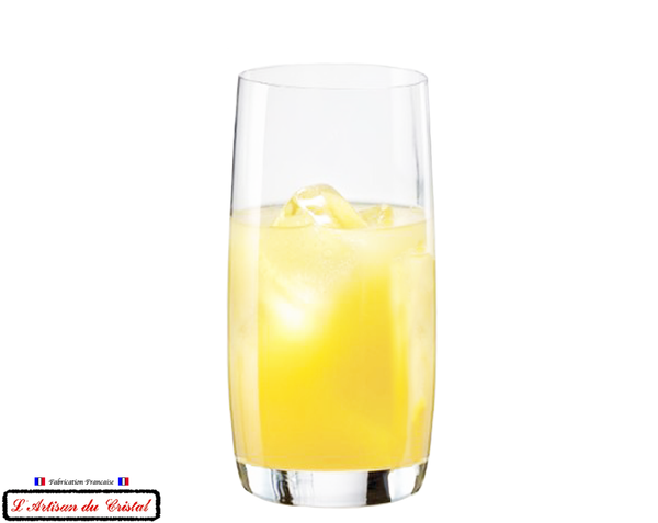Service Tradition/Inao Signature : 6 Verres Long Drink et Cocktail en Cristal Taillé Maison Klein 54120 Baccarat France