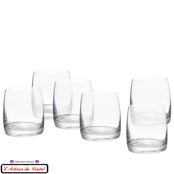 Service Tradition/INAO Signature : 6 Verres à Whisky/Eau en Cristal Maison Klein 54120 Baccarat France