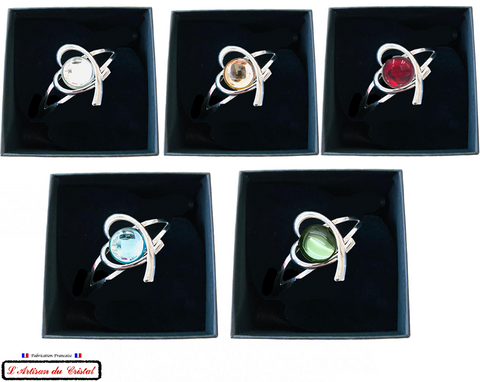 Luxury Women's Bracelet Set "Klein Créateur" Stainless Steel &amp; Crystal : Green Heart
