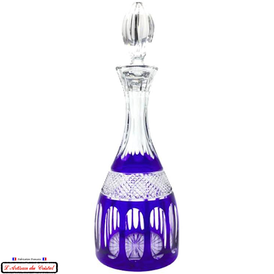 Roemer Service: Saint Petersburg Cobalt Blue Crystal Decanter Maison Klein 54120 Baccarat France