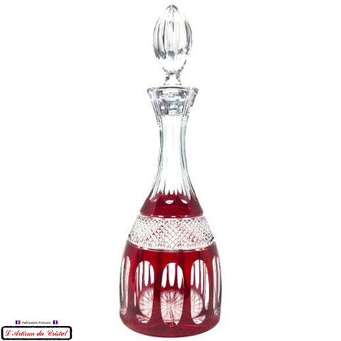 Service Roemer : Saint Petersburg Ruby Crystal Decanter Lined Maison Klein 54120 Baccarat France