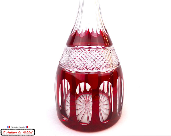 Service Roemer : Saint Petersburg Ruby Crystal Decanter Lined Maison Klein 54120 Baccarat France
