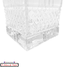 Load image into Gallery viewer, Diamond service : Crystal whisky decanter Maison Klein 54120 Baccarat France
