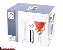 Load image into Gallery viewer, Concorde Prestige Service: 6 Crystal Water/Wine Glasses (28 cl) Maison Klein Baccarat France
