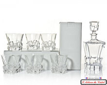 Load image into Gallery viewer, Service Glacier Whisky Decanter Crystal Maison Klein 54120 Baccarat France