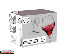 Load image into Gallery viewer, Oenologist service: 6 crystal glasses 50 cl or 38 cl Maison Klein 54120 Baccarat France
