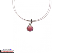 Load image into Gallery viewer, Klein Designer Stainless Steel and Crystal Necklace for Women : Yellow Bubble Gum