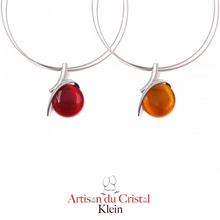 Charger l&#39;image dans la galerie, Coffret Luxe Collier Femme &quot;Klein Créateur&quot; Acier Inoxydable et Cristal Maison Klein : Capture
