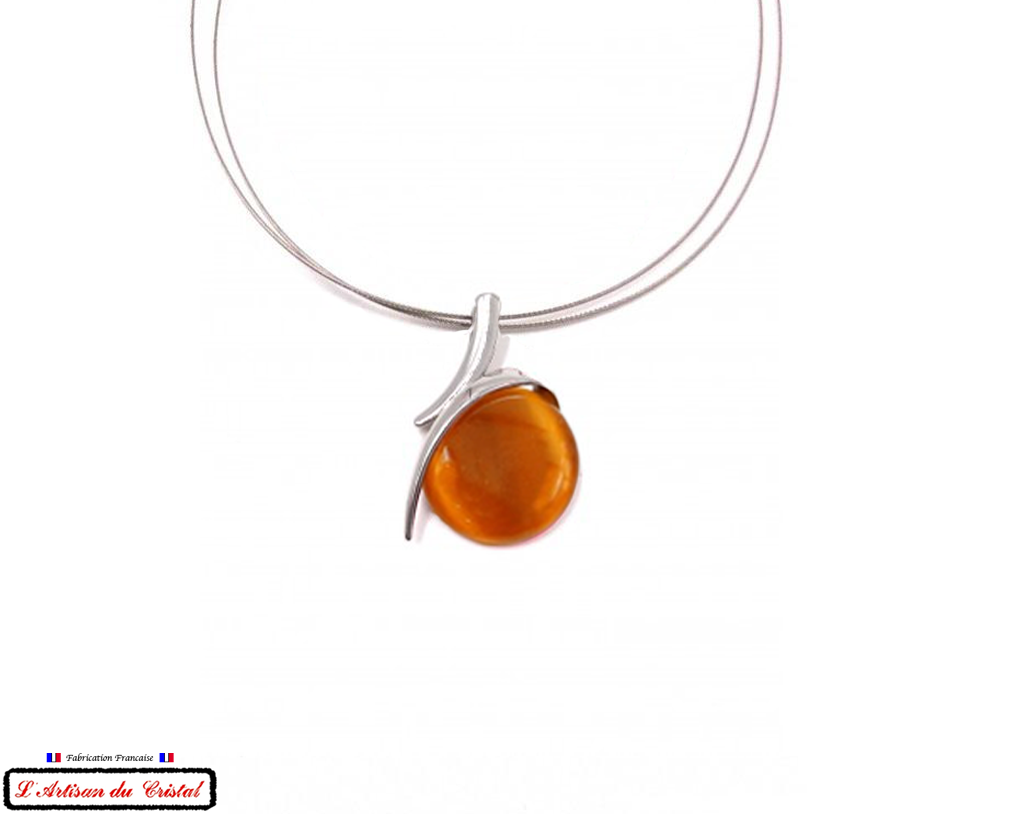 Klein Designer Stainless Steel and Crystal Necklace for Women : Capture