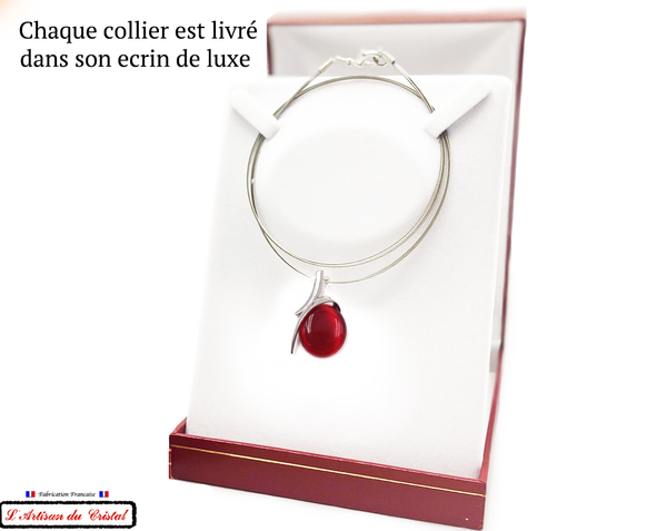 Klein Designer Stainless Steel and Crystal Necklace for Women : Capture