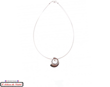 Load image into Gallery viewer, Maison Klein Stainless Steel and Crystal Necklace for Women : Countdown
