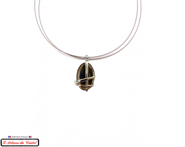 Coffret Luxe Collier Femme "Bijoux Créateur" Acier Inoxydable et Cristal Maison Klein : Hashtag