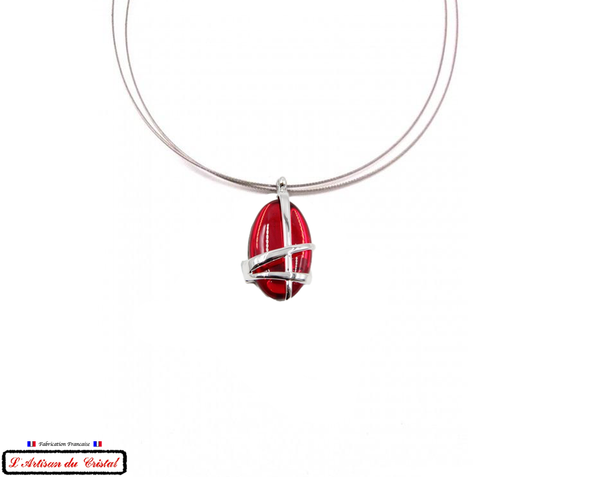 Coffret Luxe Collier Femme "Bijoux Créateur" Acier Inoxydable et Cristal Maison Klein : Hashtag